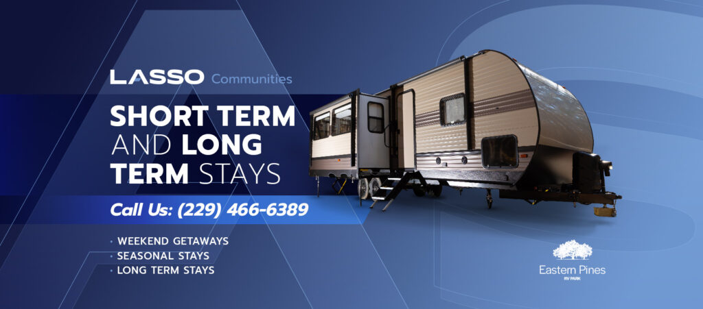 Eastern Pines RV Park short-term and long-term stays with travel trailer